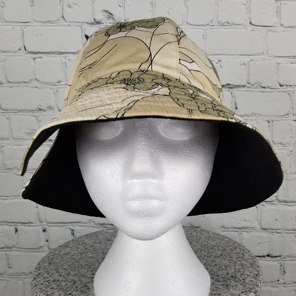 DELUX | linen & jute floral flower bucket hat - Picture 3 of 9
